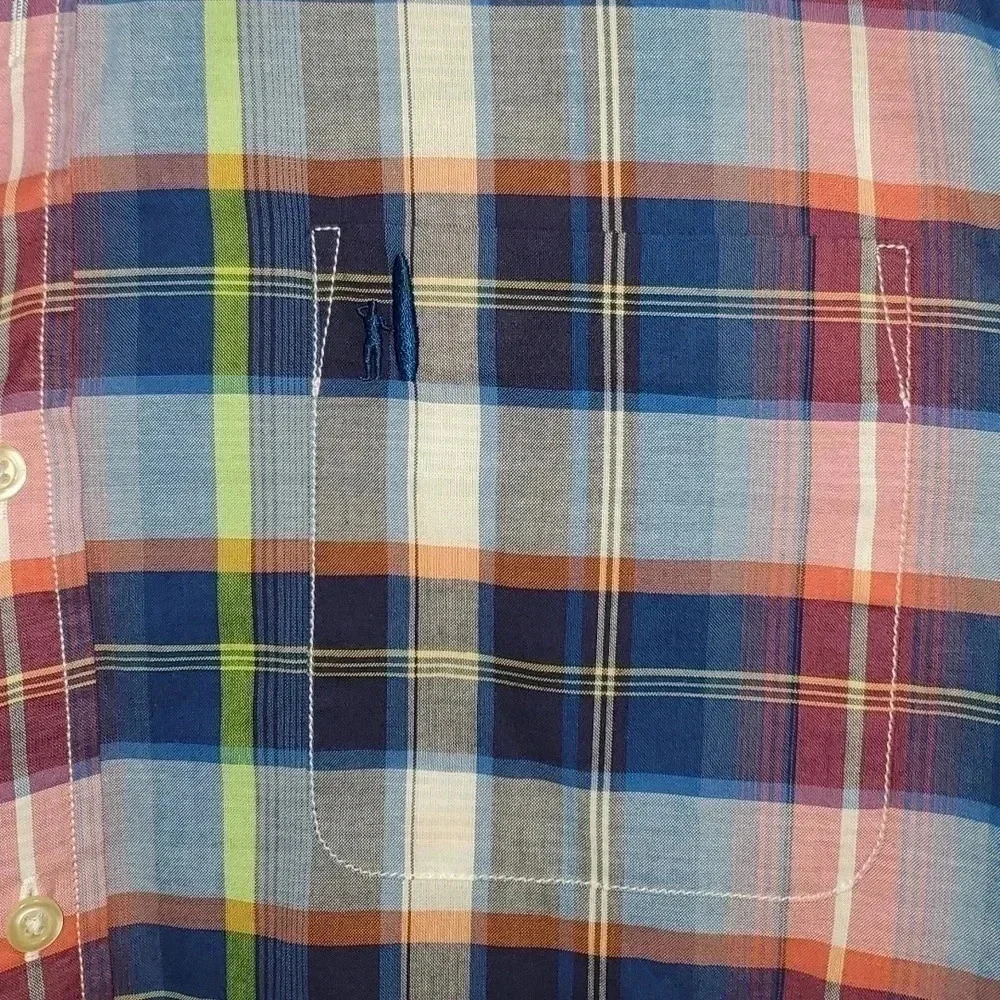 Men's Johnnie-O Hangin' Out Button Down Long-sleeved Size L Color Wake - Picture 3 of 15
